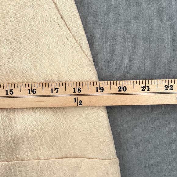 APIECE APART Tapered Barrel Balloon Pants Womens 4 Cream Linen Blend Cargo NEW - Picture 10 of 12